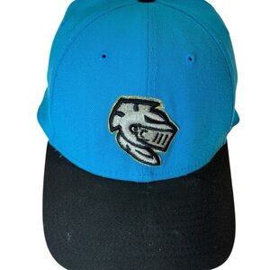 Charlotte Knights New Era 39Thirty Teal Black Fitted Hat Minor League Baseball